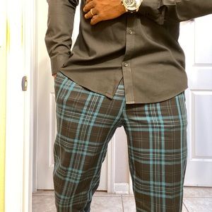 INC Men's Adam Slim-Fit Plaid Pants.